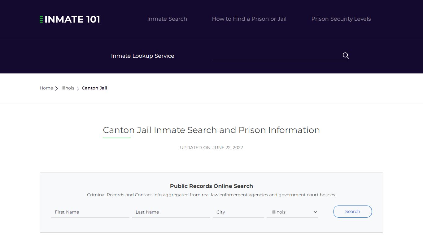 Canton Jail Inmate Search, Visitation, Phone no. & Mailing ...