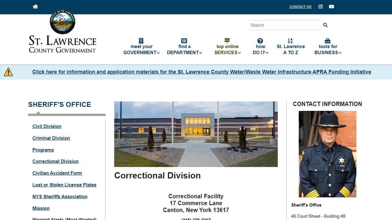 Correctional Division | St. Lawrence County